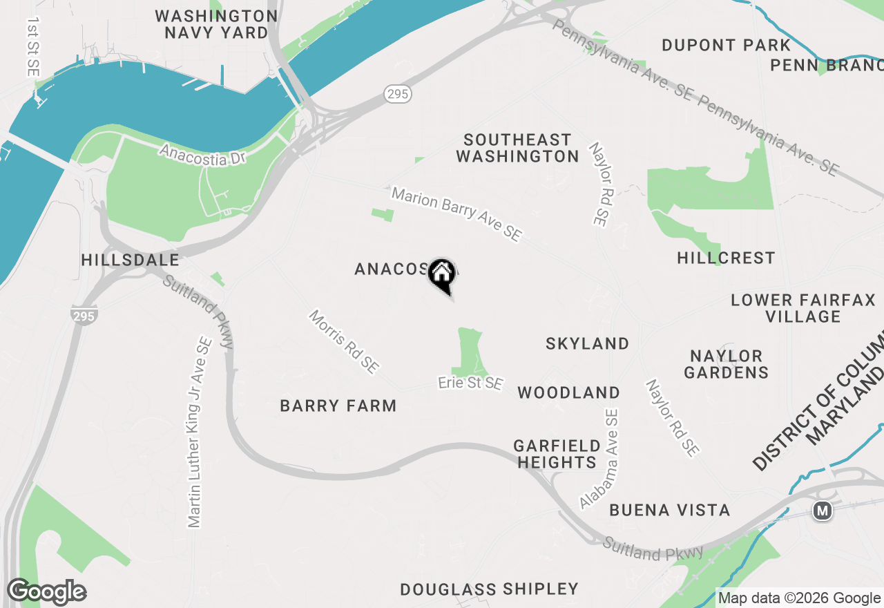 Map of 2356 Green Street Se, Washington, DC 20020