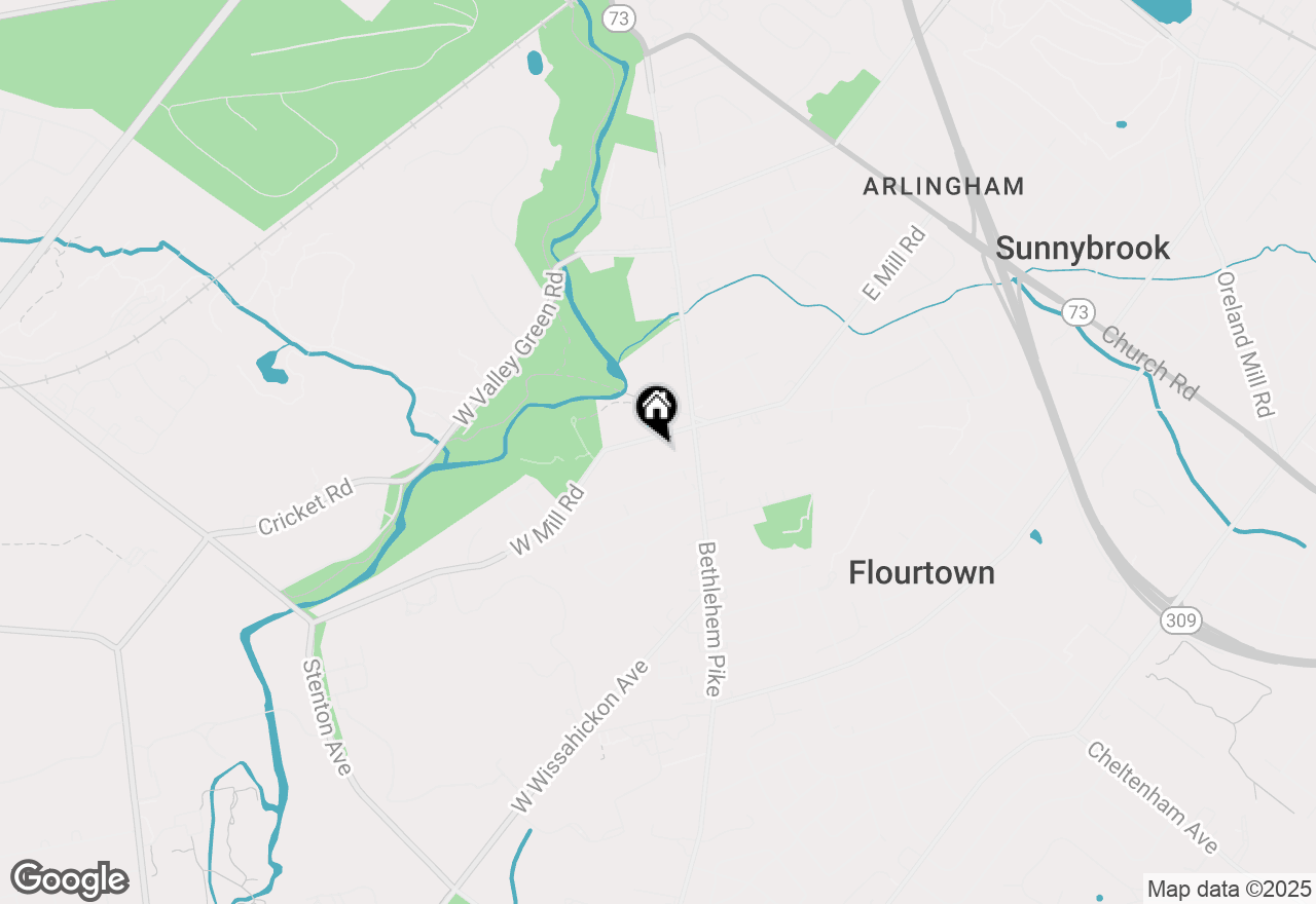 Map of 9 Comly Court, Flourtown, PA 19031