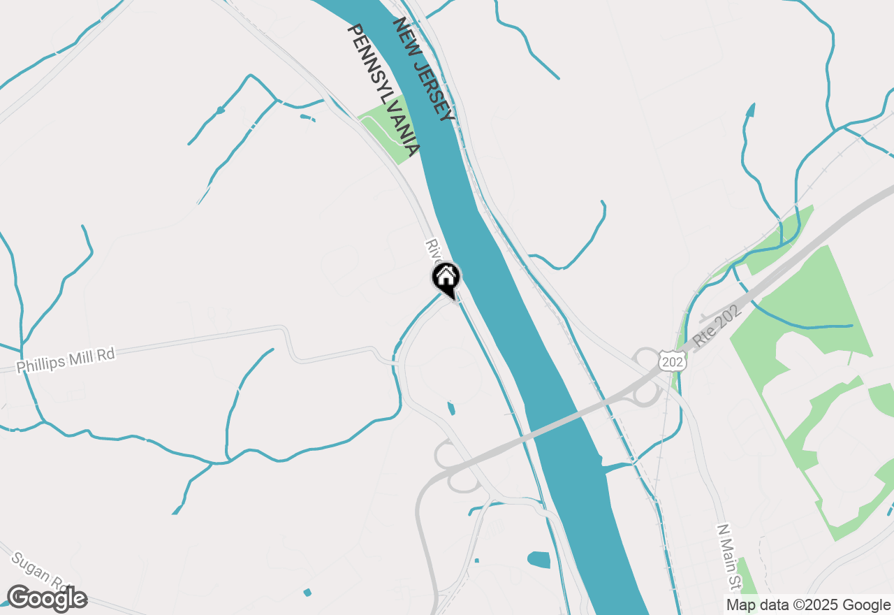 Map of 2610 River Road, New Hope, PA 18938