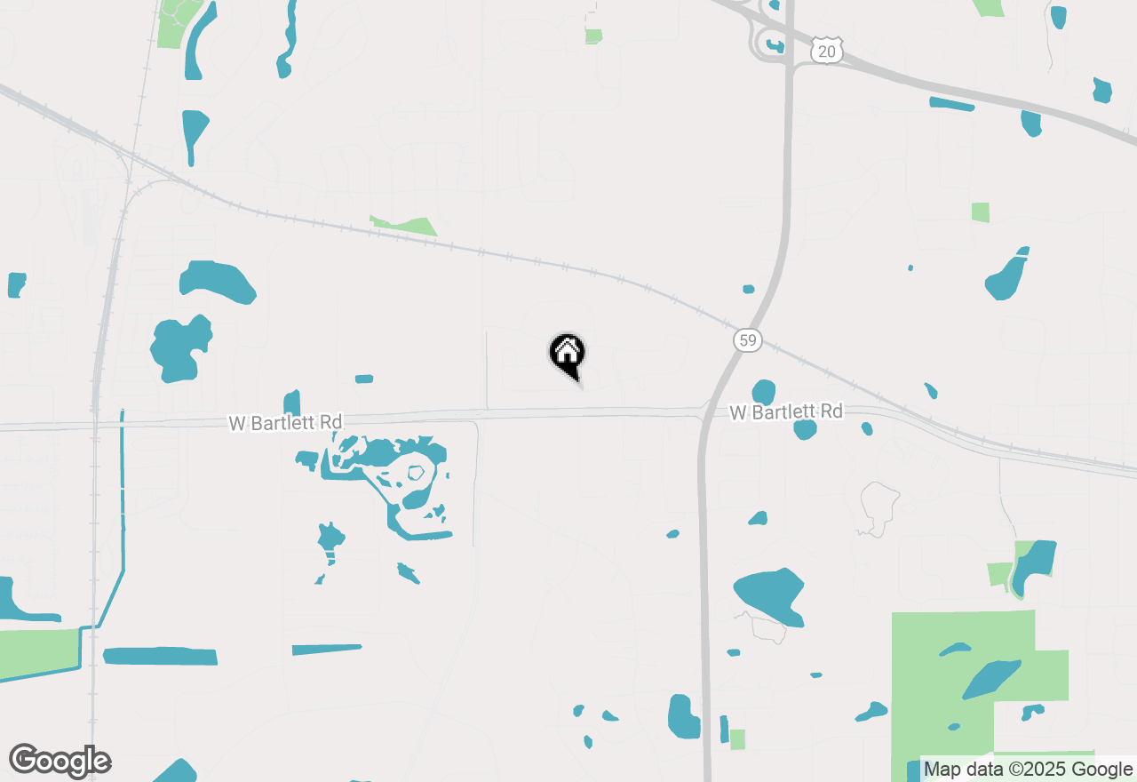 Map of 1299 Tiger Lily Drive, Bartlett, IL 60103