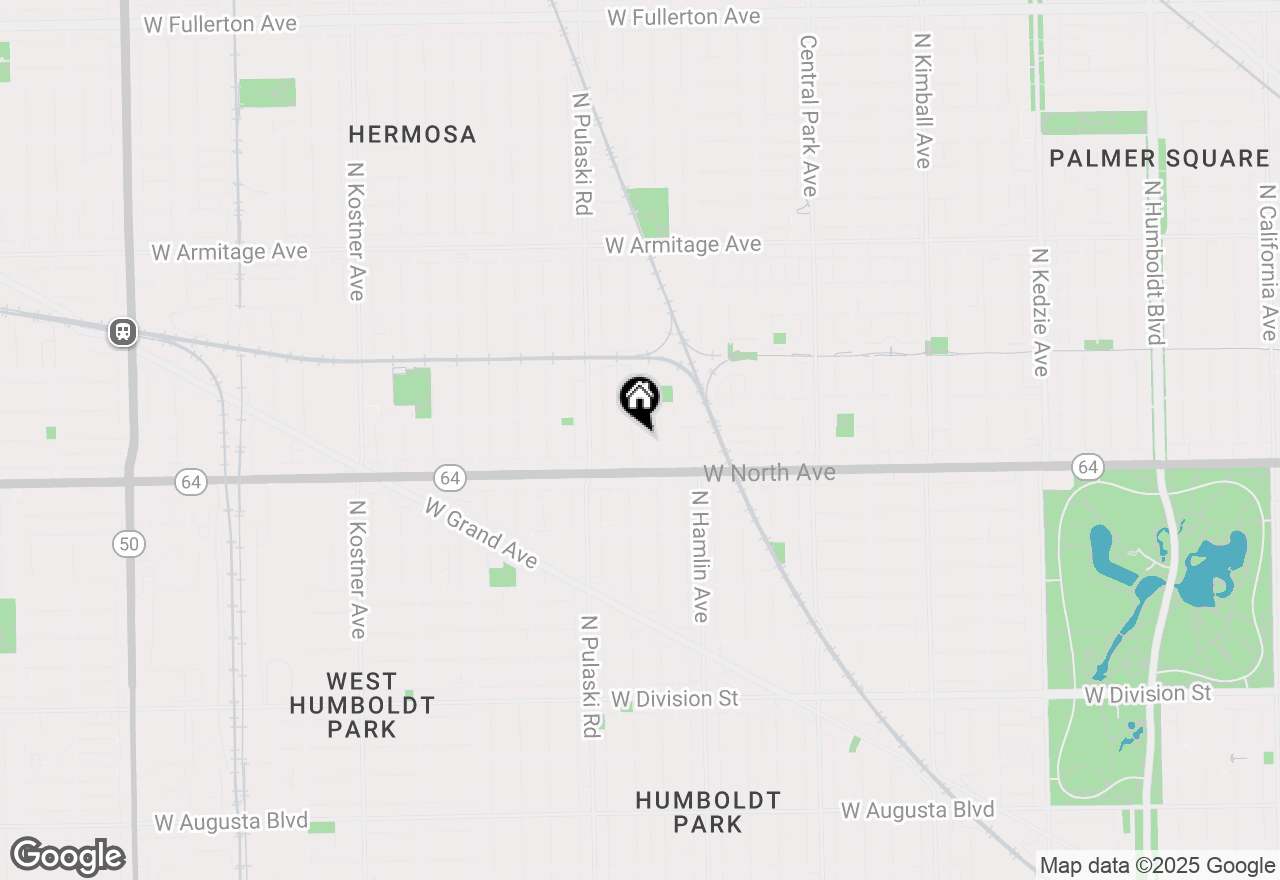 Map of 1630 N Springfield Avenue, Chicago, IL 60647