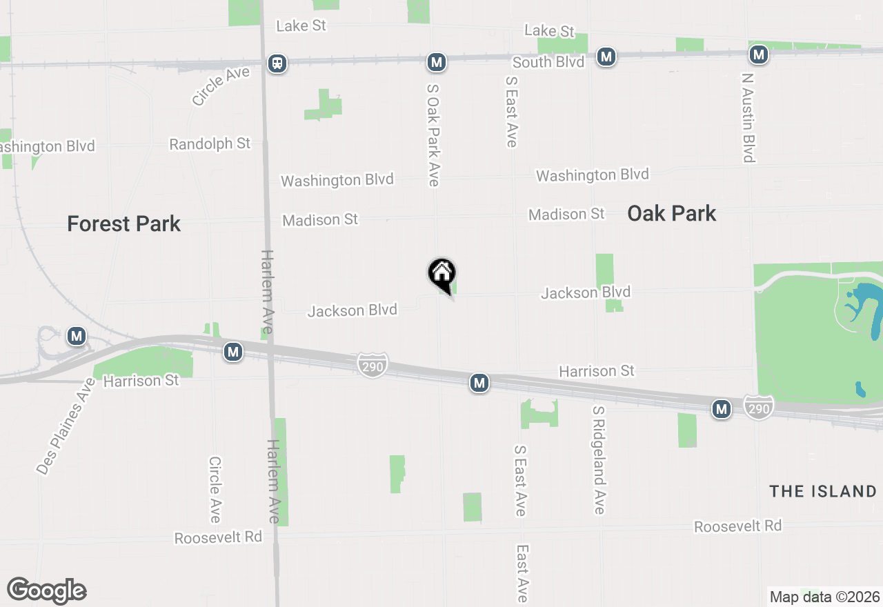 Map of 706 S Oak Park Avenue, Oak Park, IL 60304