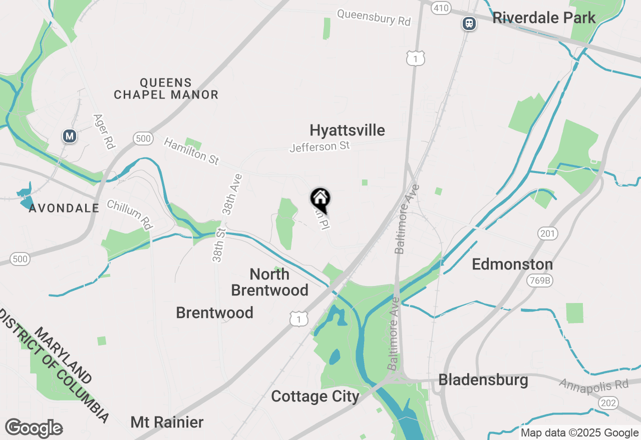 Map of 4918 40th Place, Hyattsville, MD 20781