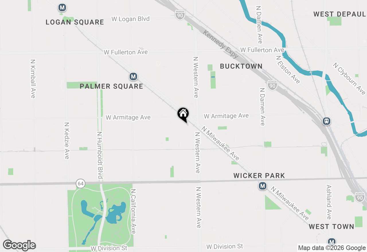 Map of 2457 W Homer Street, Chicago, IL 60647