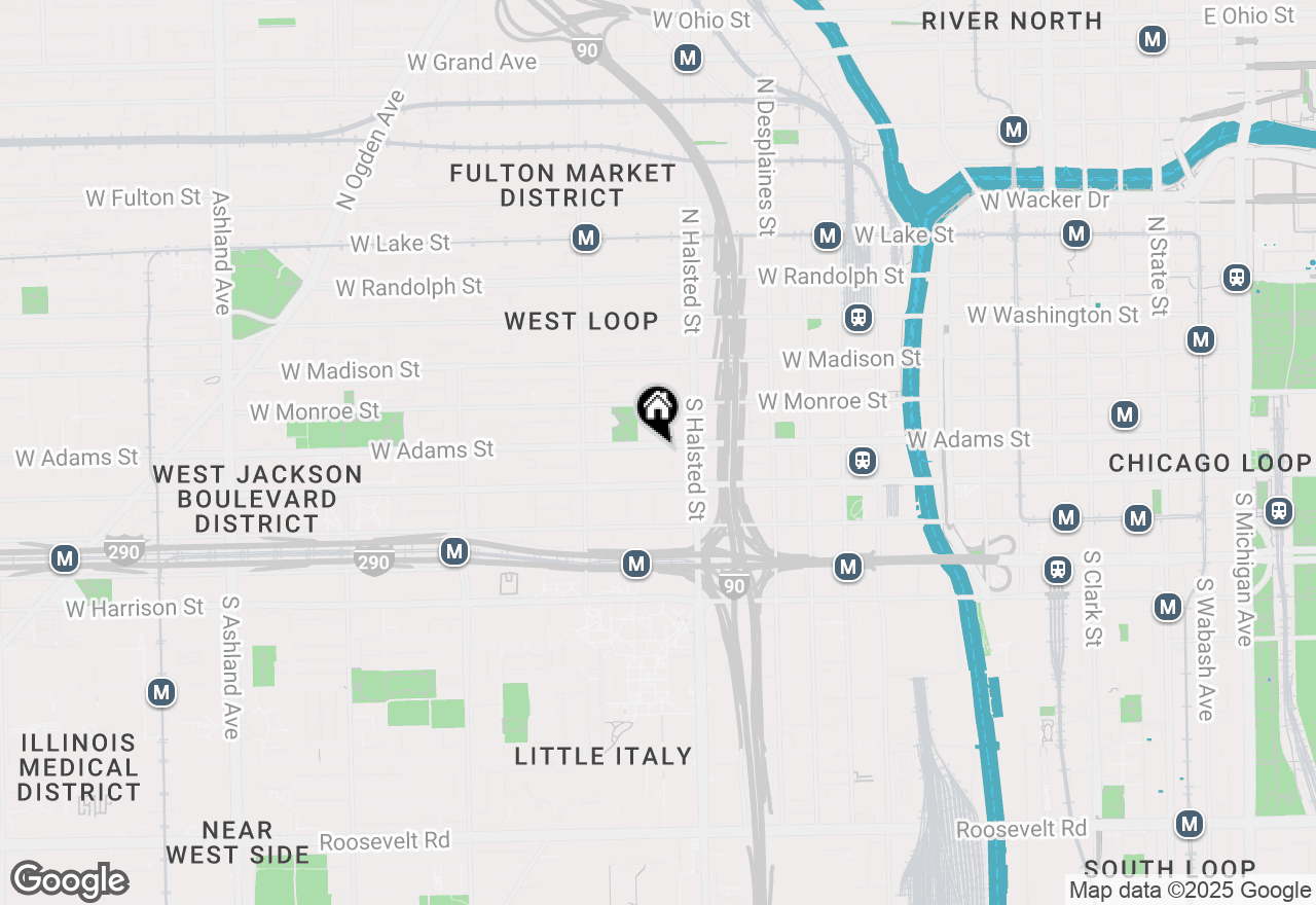 Map of 843 W Adams Street #508, Chicago, IL 60607