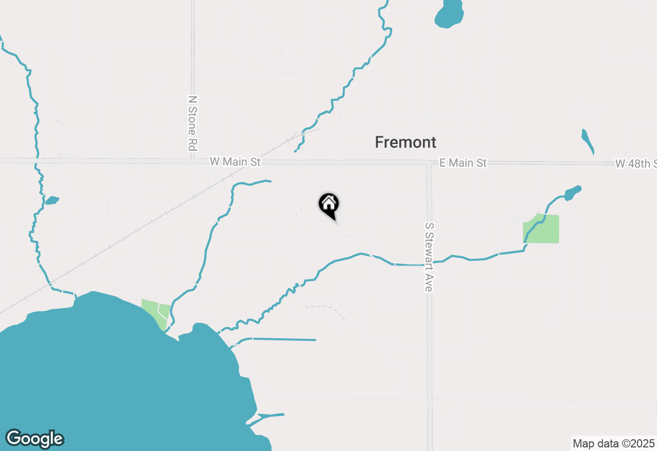 Map of 124 W Pine Street, Fremont, MI 49412