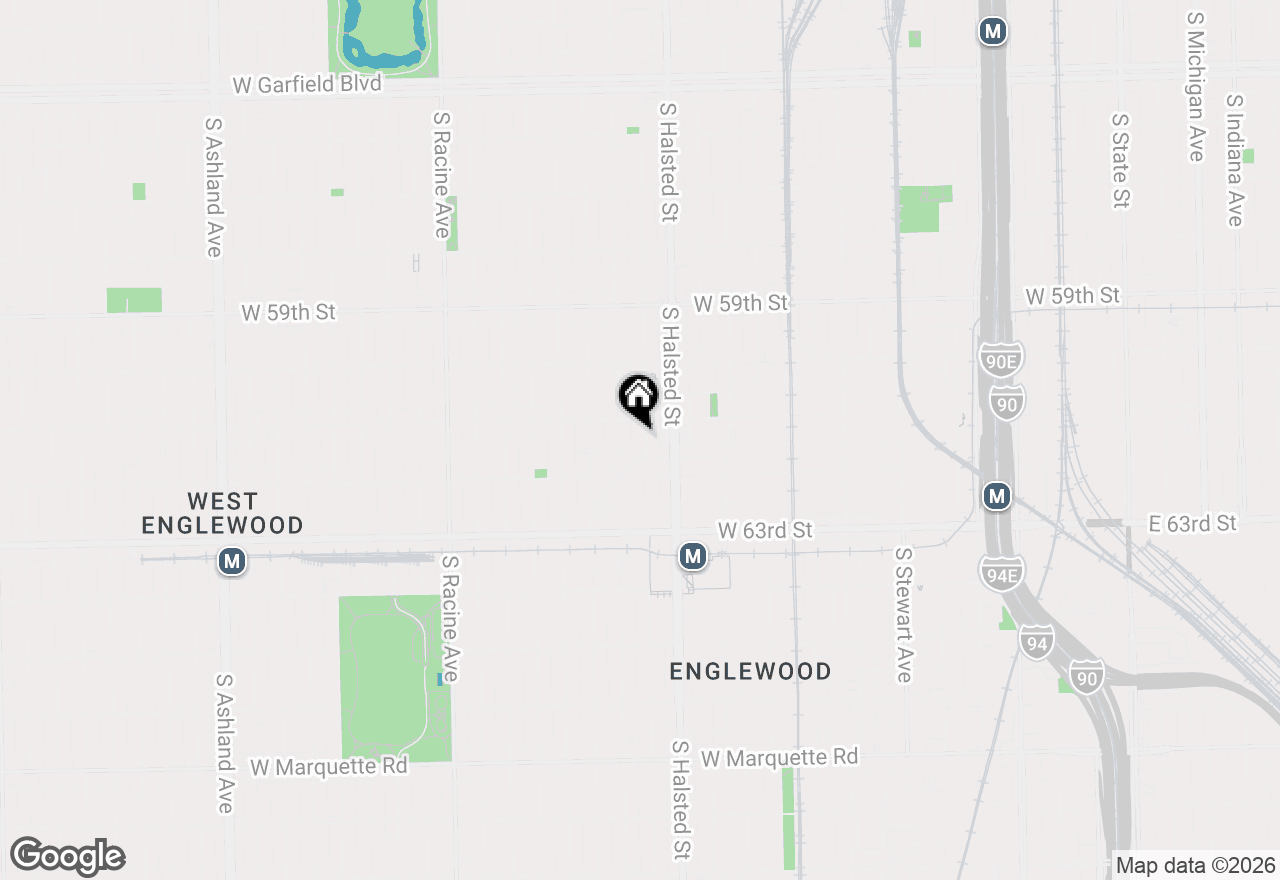 Map of 6120 S Green Street, Chicago, IL 60621