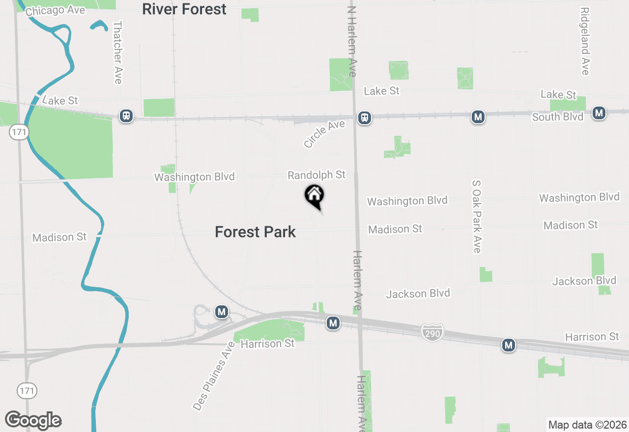 Map of 328 Circle Avenue #1, Forest Park, IL 60130