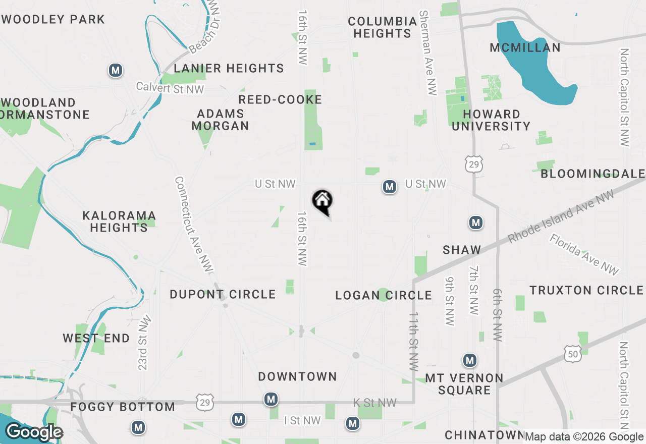Map of 1810 15th Street Nw #2, Washington, DC 20009