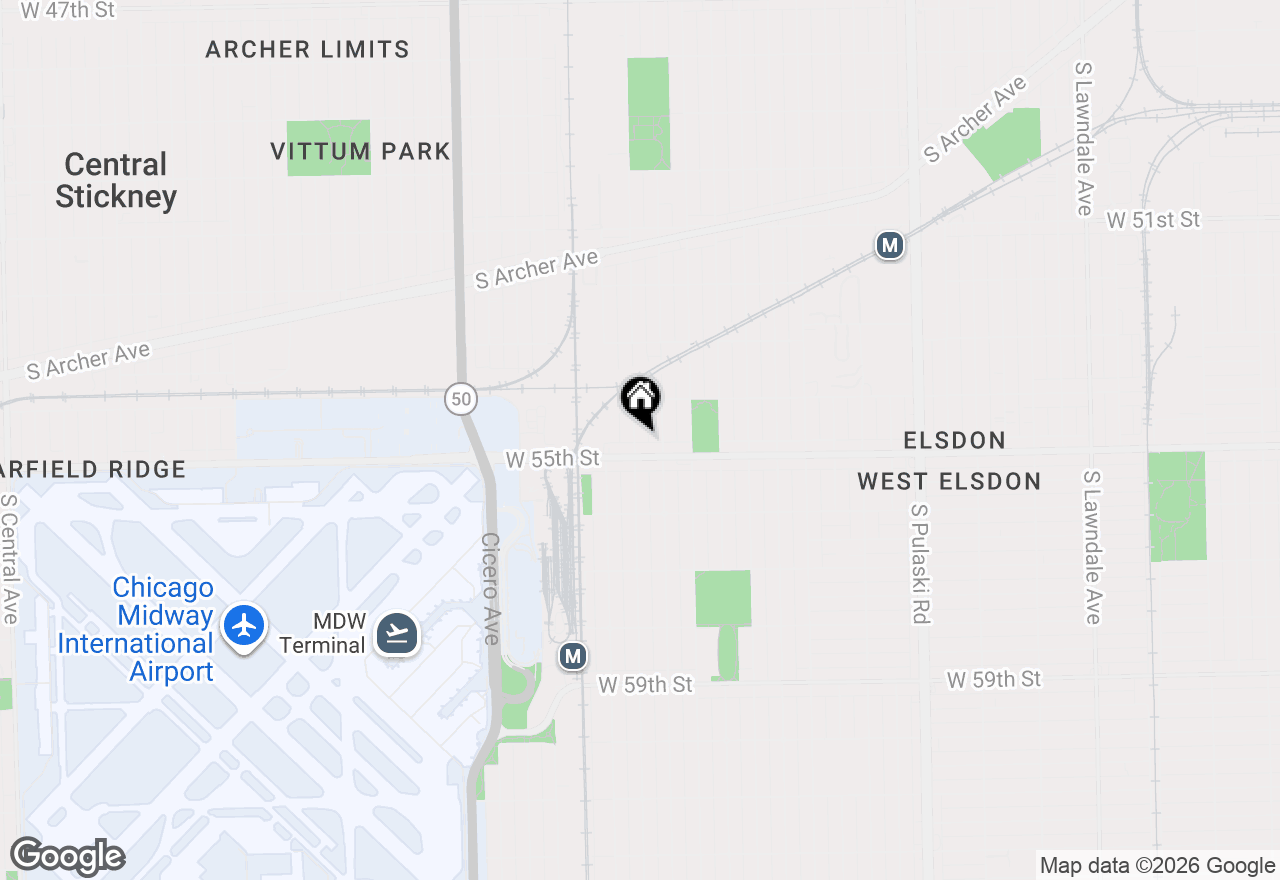 Map of (Address confidential), Chicago, Illinois 60632