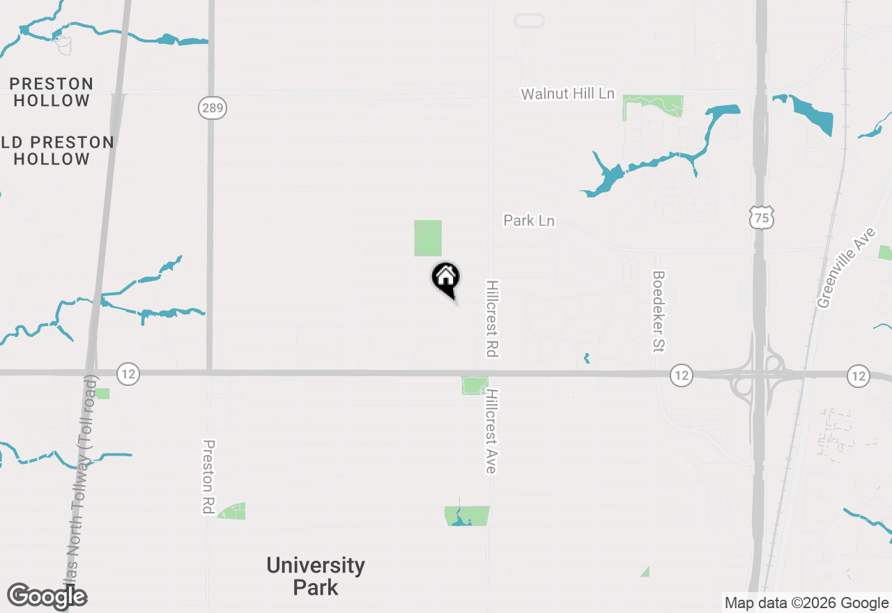 Map of 6701 Del Norte Lane, Dallas, TX 75225