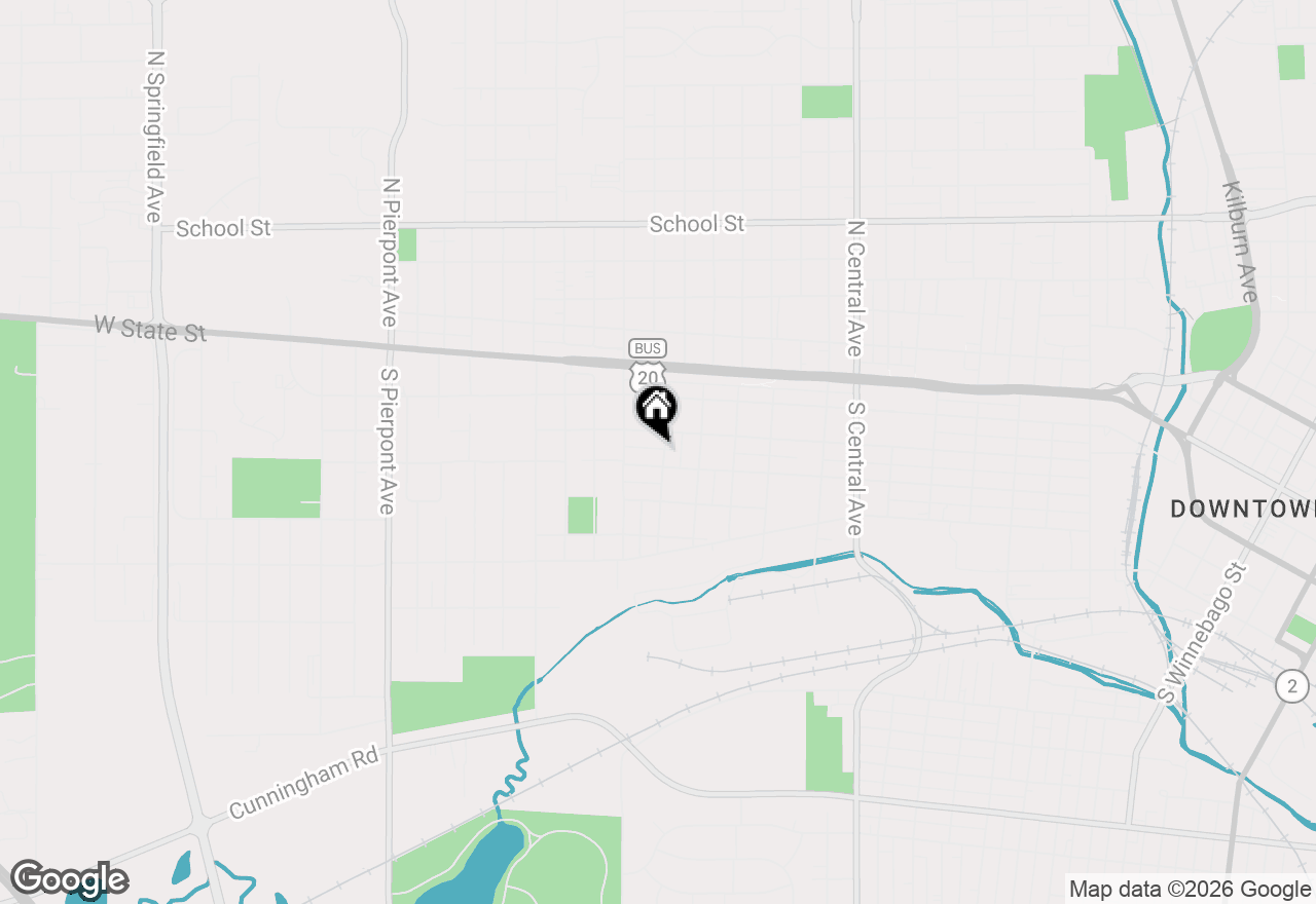 Map of 319 Foster Avenue, Rockford, IL 61102