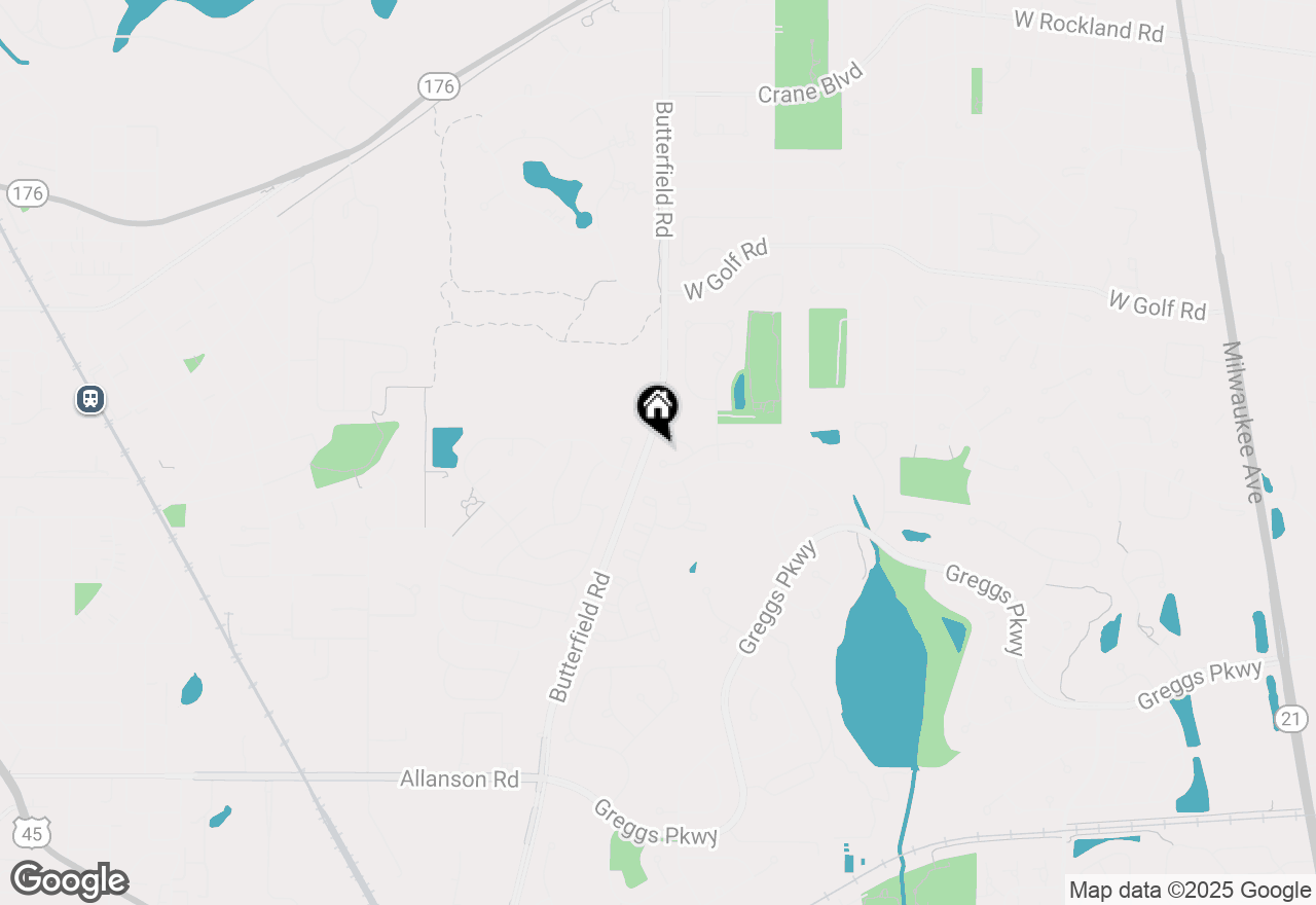 Map of 414 W Shadow Creek Drive, Vernon Hills, IL 60061