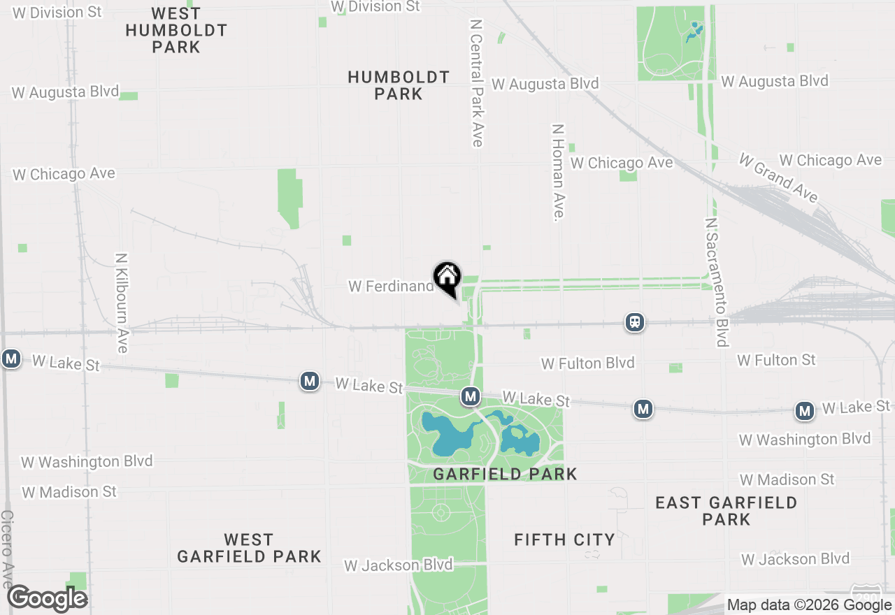 Map of 427 N Lawndale Avenue, Chicago, IL 60624