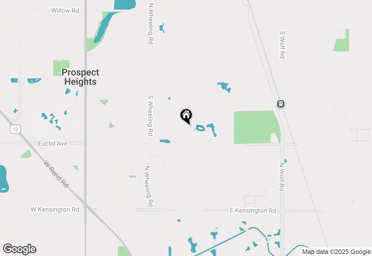 Map of 627 Thistle Lane, Prospect Heights, IL 60070