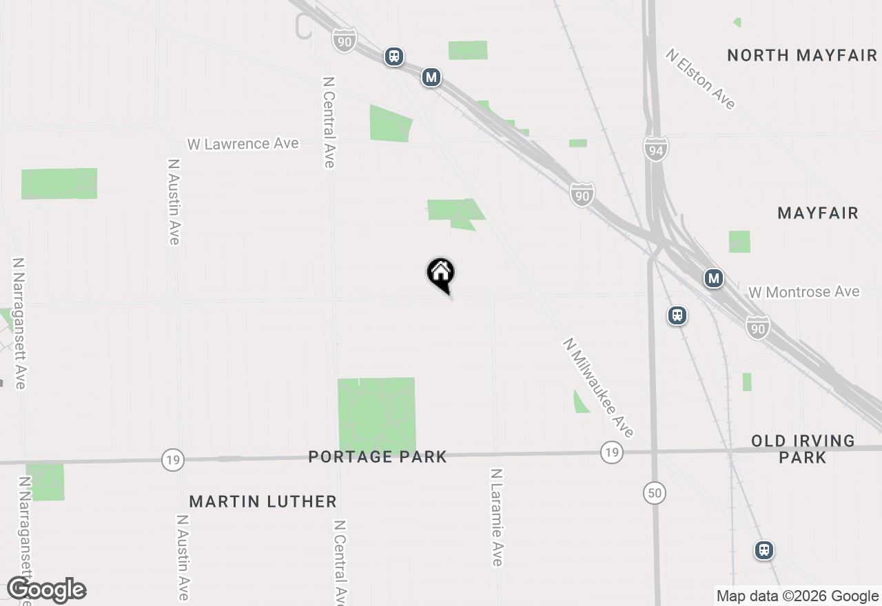 Map of 5317 W Montrose Avenue #2, Chicago, IL 60641