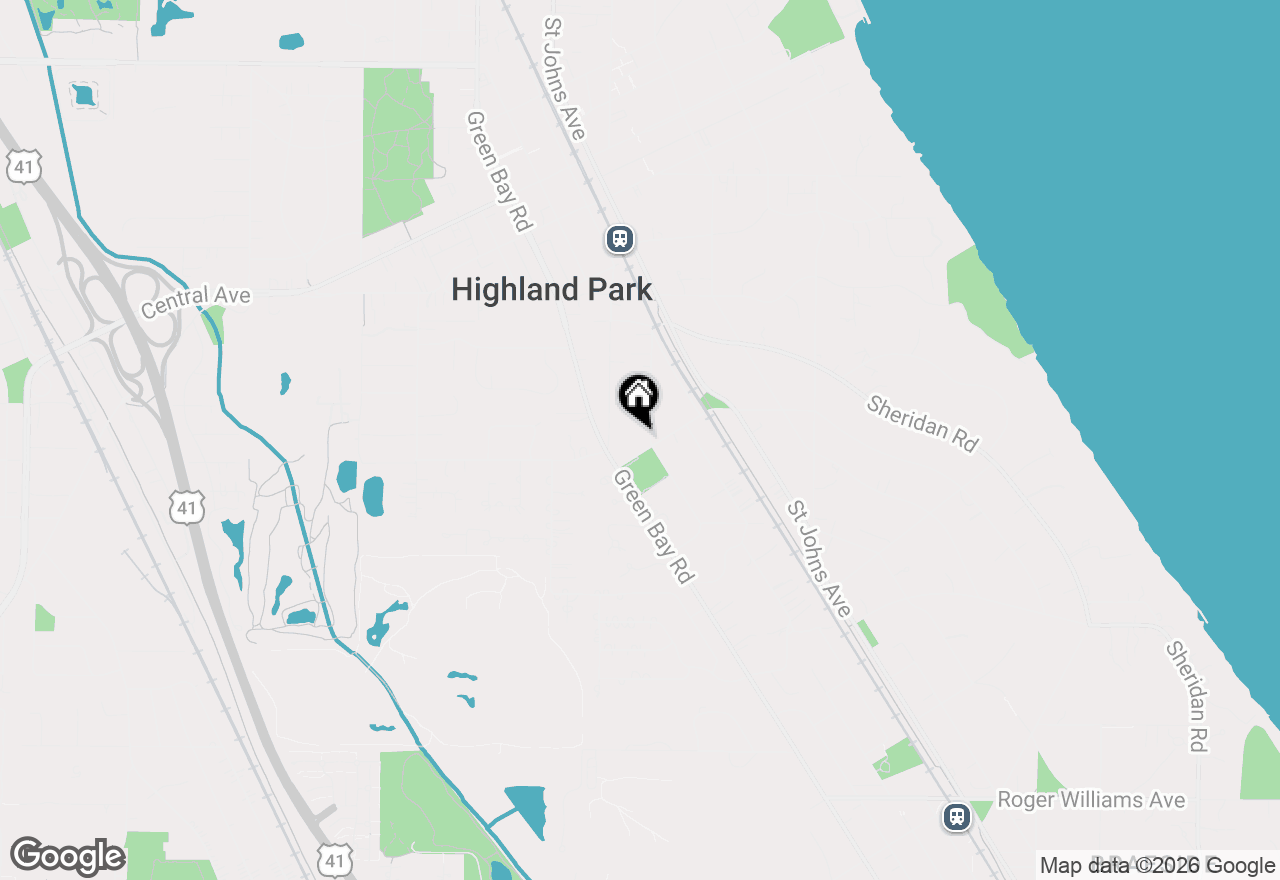 Map of 1350 Glencoe Avenue, Highland Park, IL 60035