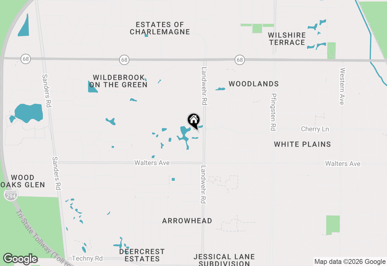 Map of 1 The Court Of Harbinger Falls, Northbrook, IL 60062