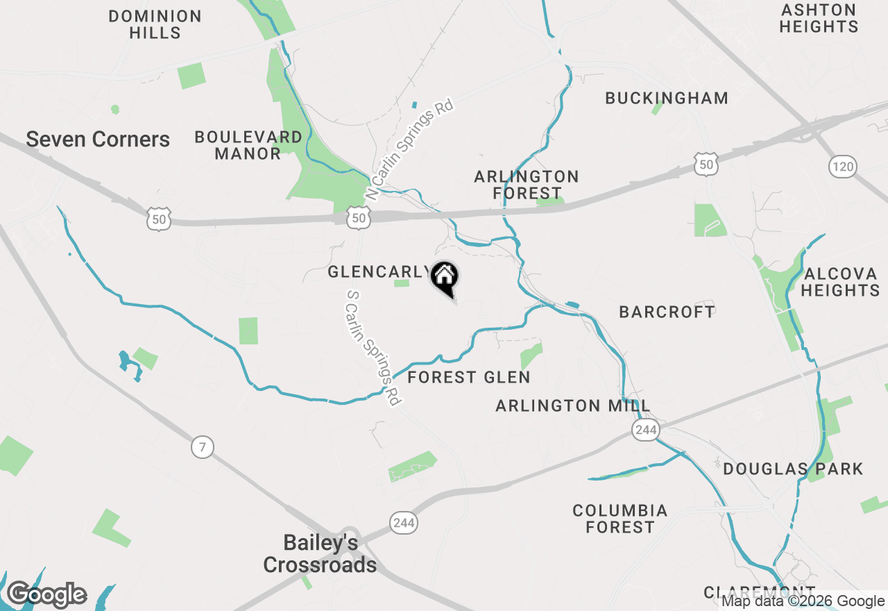 Map of 5524 5th Street S, Arlington, VA 22204