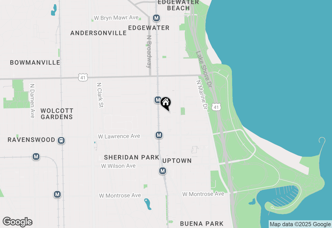 Map of 4903 N Winthrop Avenue #GN, Chicago, IL 60640