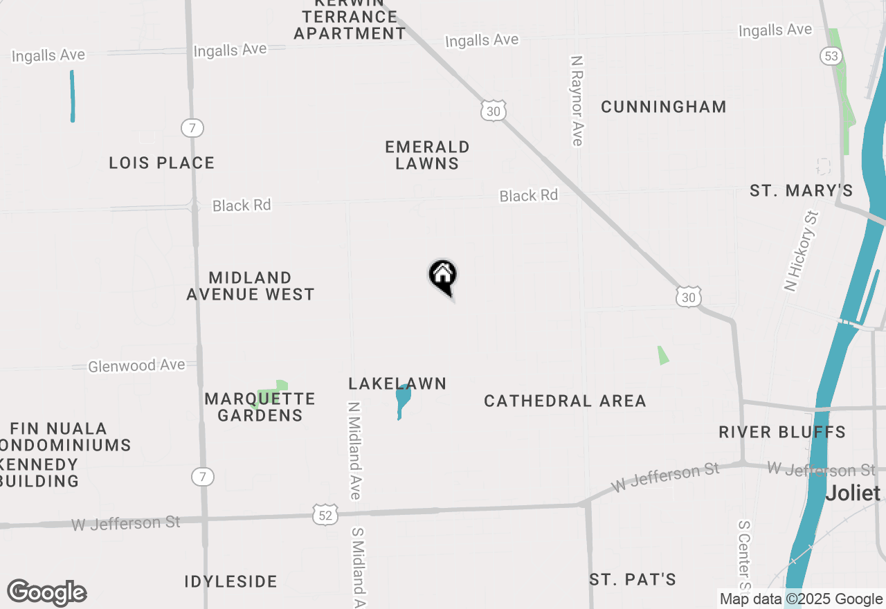 Map of 503 N Reed Street, Joliet, IL 60435