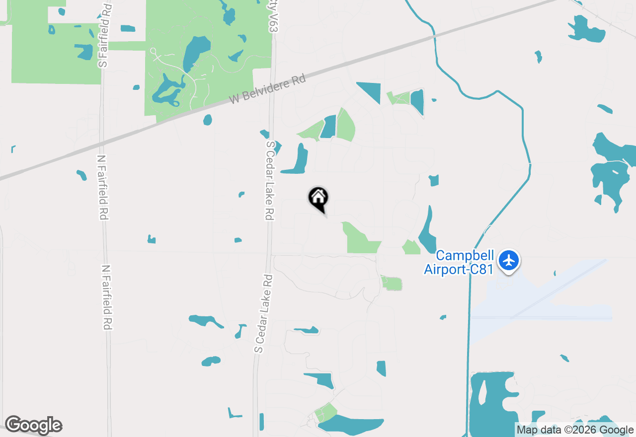 Map of 429 W Newbridge Lane, Round Lake, IL 60073