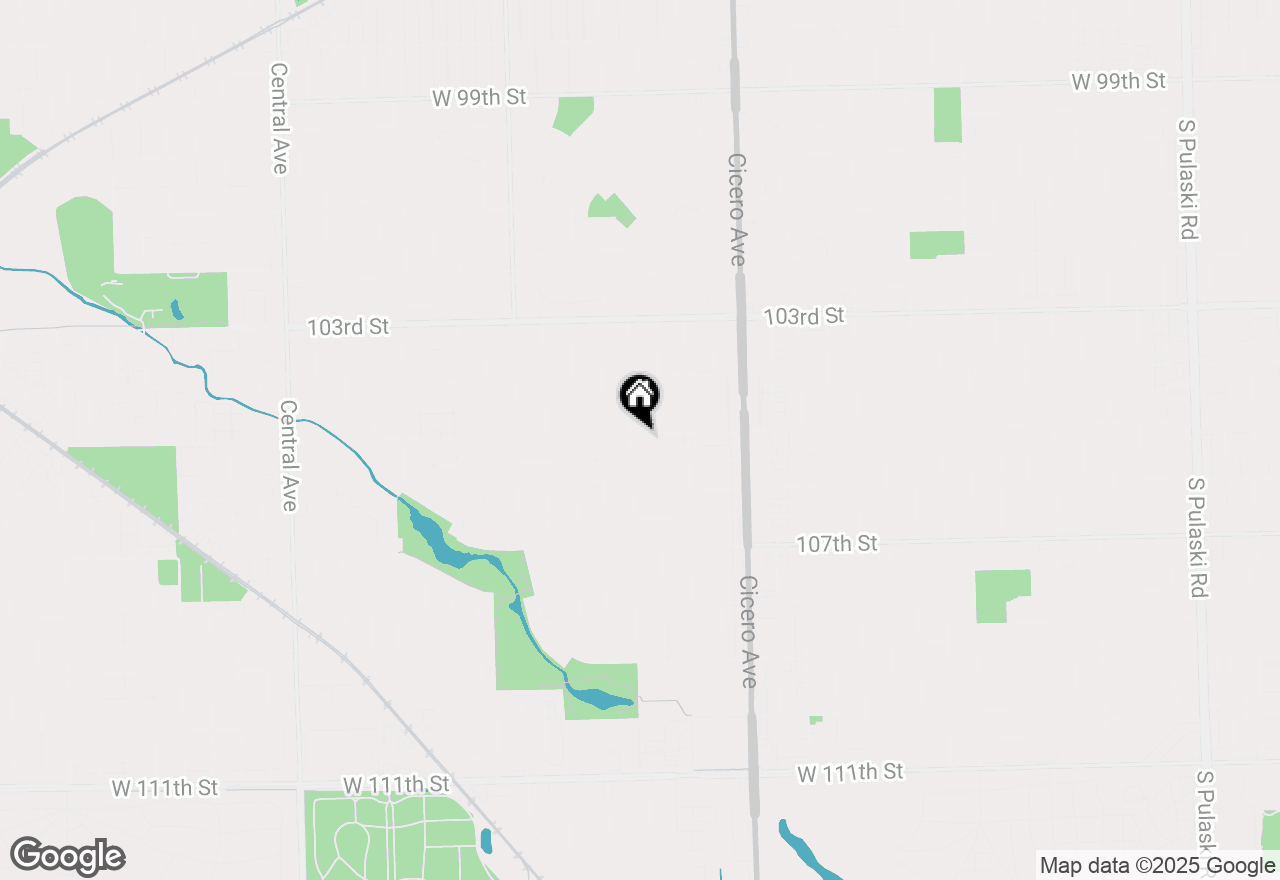 Map of 10501 Lavergne Avenue, Oak Lawn, IL 60453