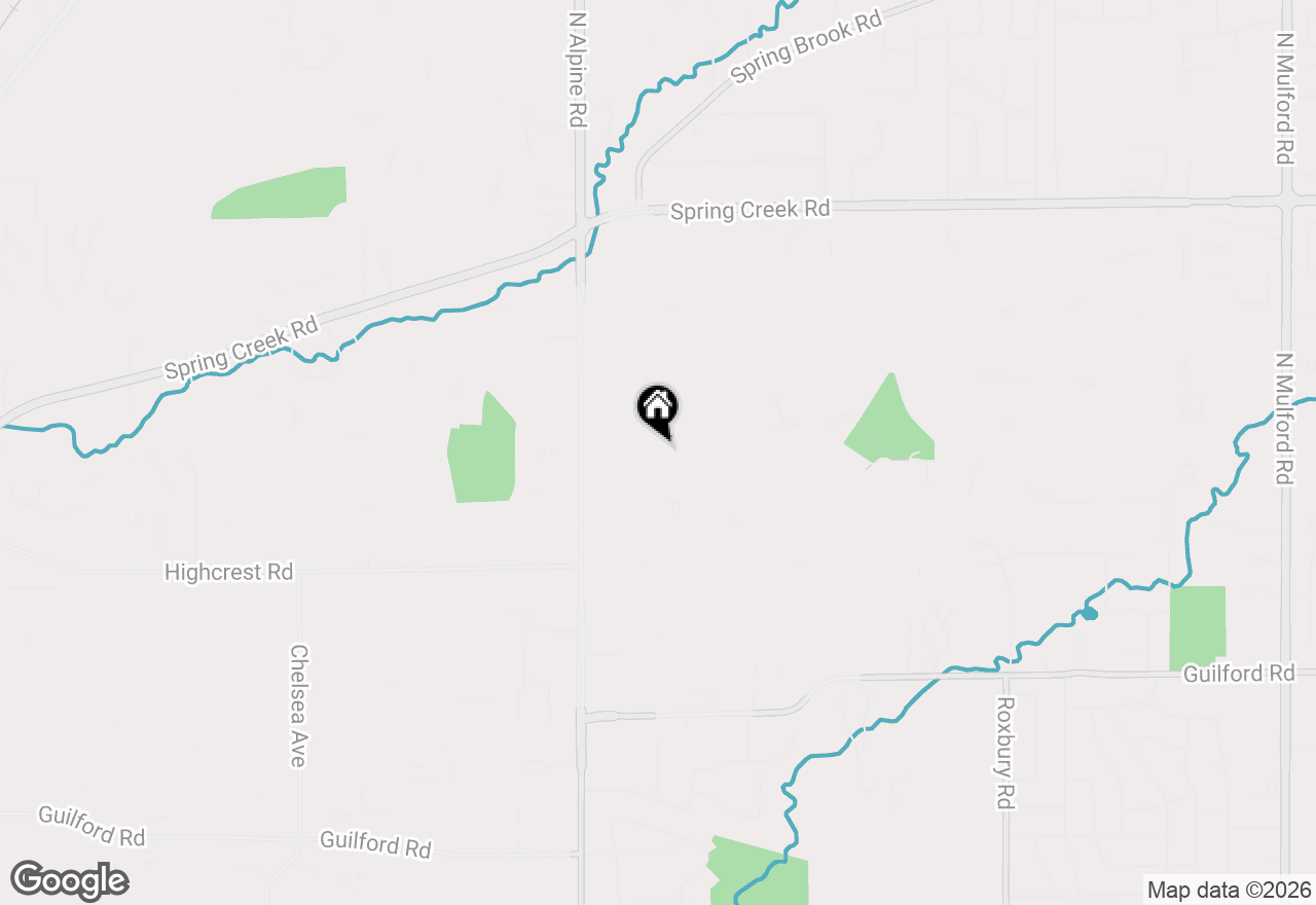 Map of 2104 Delcy Drive, Rockford, IL 61107