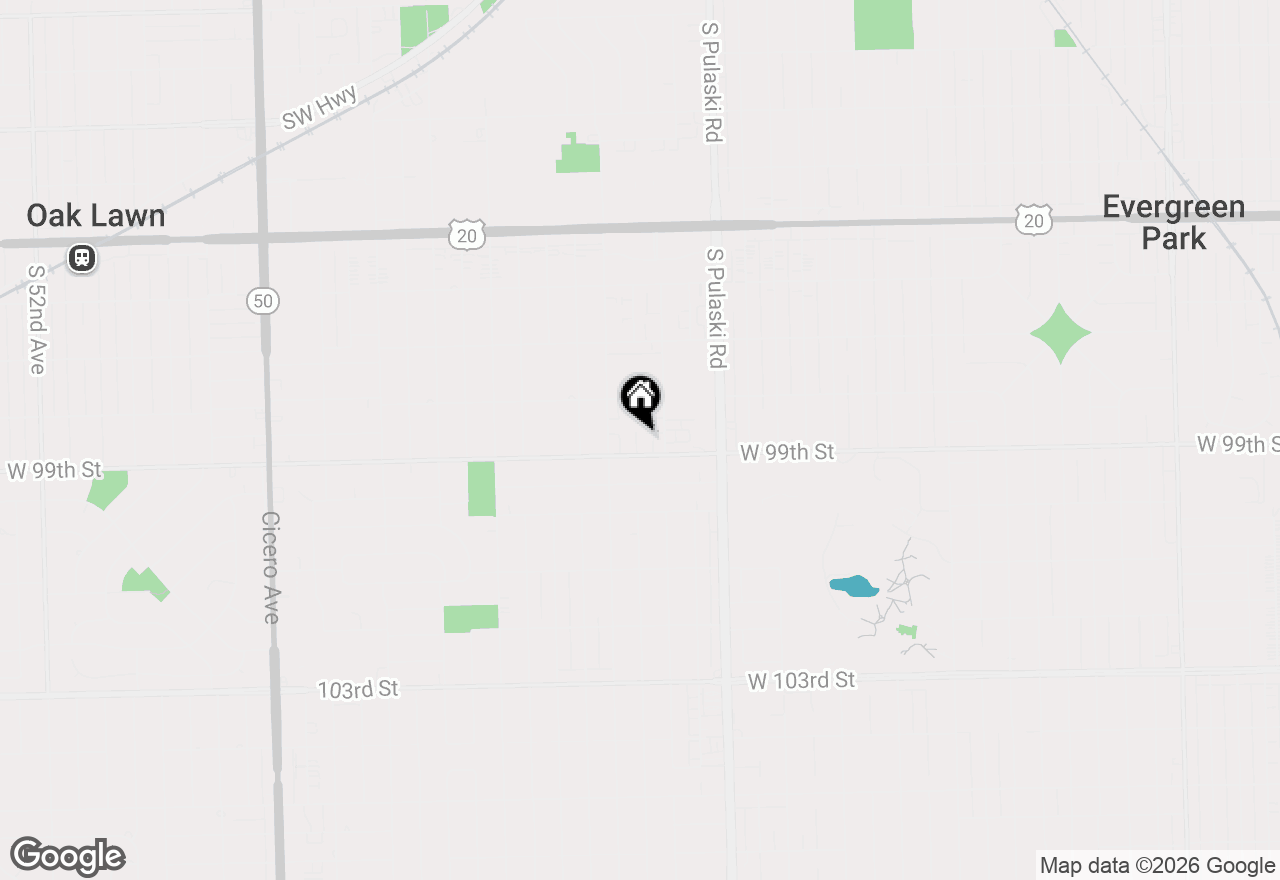 Map of 4108 W 99th Street #C, Oak Lawn, IL 60453