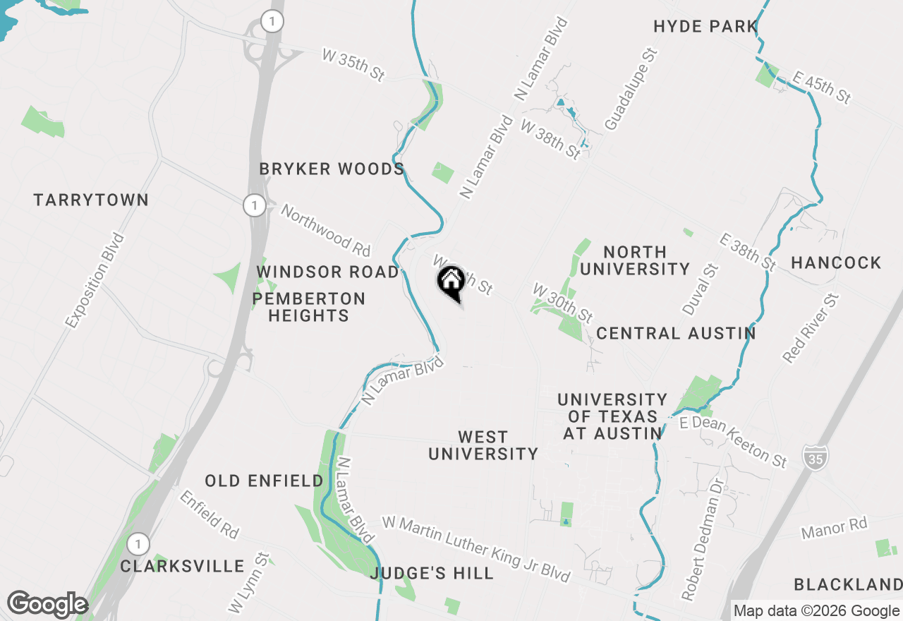 Map of 2810 Pearl St #A, Austin, TX 78705