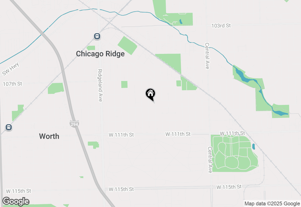Map of 10843 Mcvicker Avenue, Chicago Ridge, IL 60415