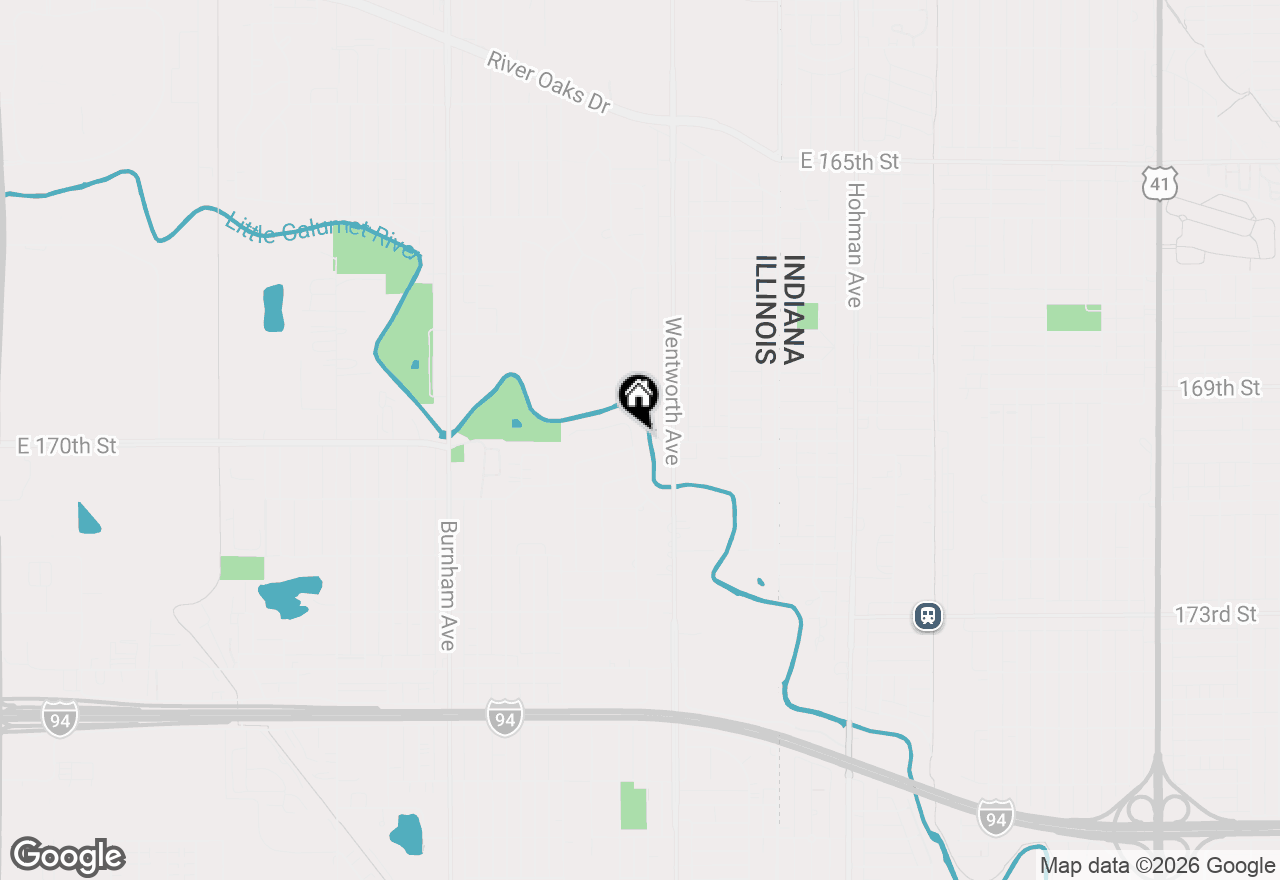 Map of 16955 S Bernardine Street, Lansing, IL 60438