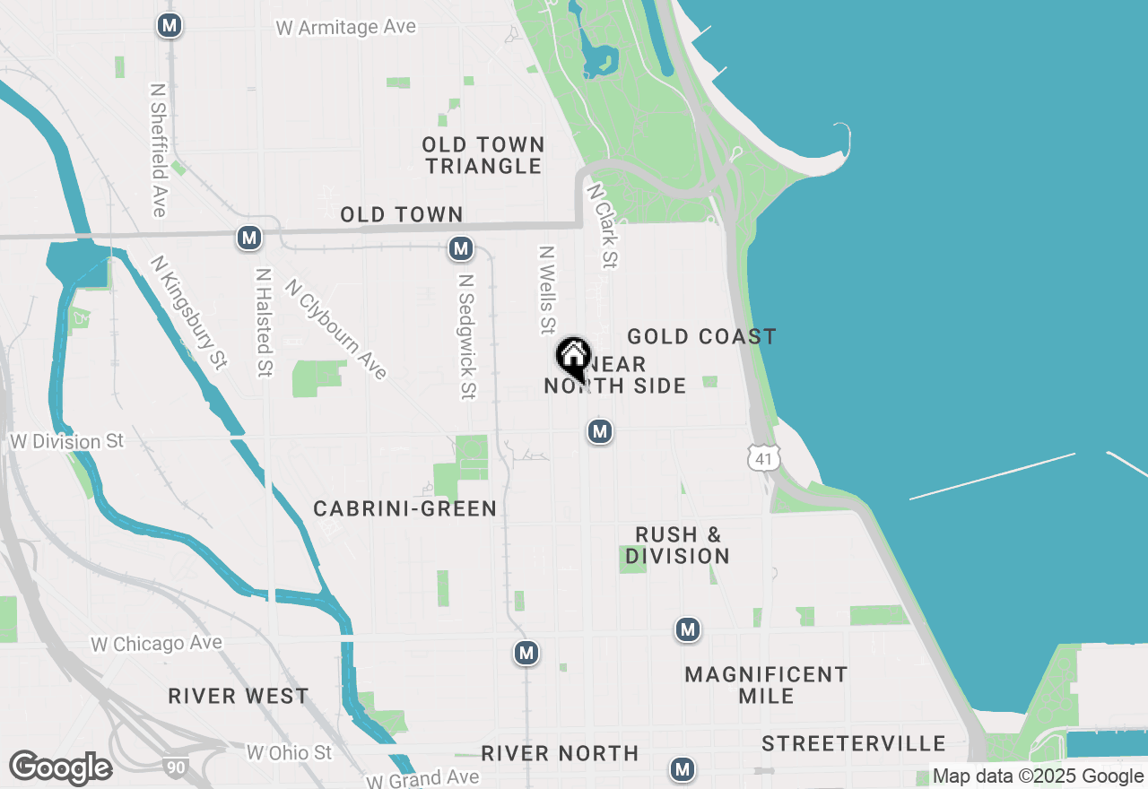 Map of 1250 N Lasalle Street #502, Chicago, IL 60610