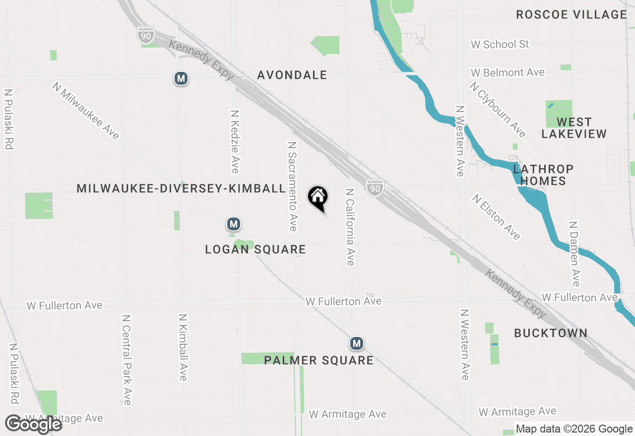 Map of 2648 N Francisco Avenue, Chicago, IL 60647