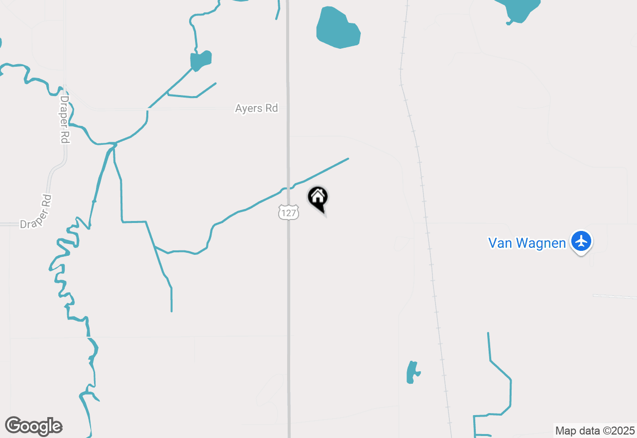 Map of 6927 S Meridian Road, Clarklake, MI 49234