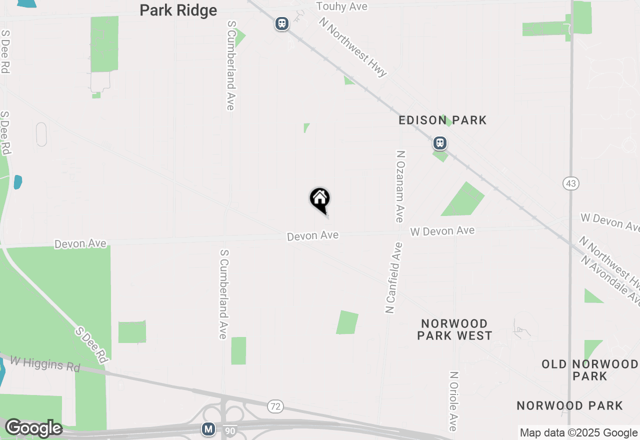 Map of 1104 S Vine Avenue, Park Ridge, IL 60068