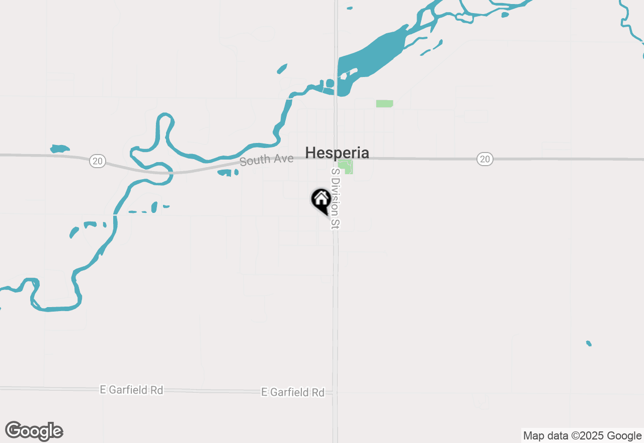 Map of 214 S Elm Street, Hesperia, MI 49421