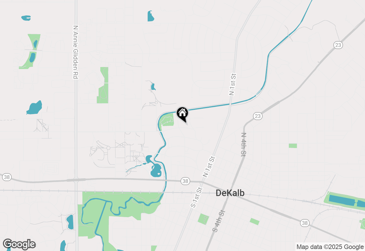 Map of 247 Miller Avenue, Dekalb, IL 60115