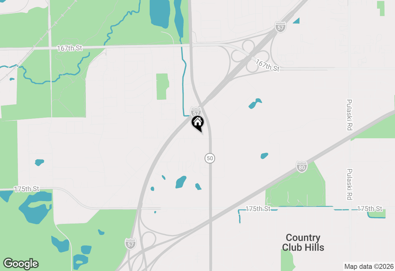 Map of 4846 171st Street, Country Club Hills, IL 60478