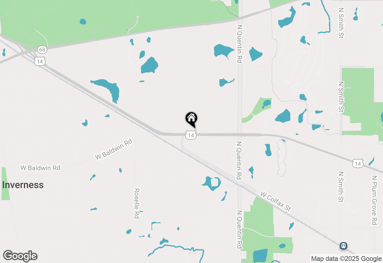 Map of 1108 W Northwest Highway, Palatine, IL 60067