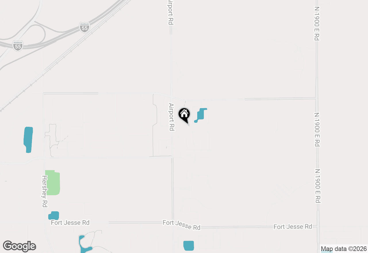 Map of 3551 Napa Lane, Normal, IL 61761