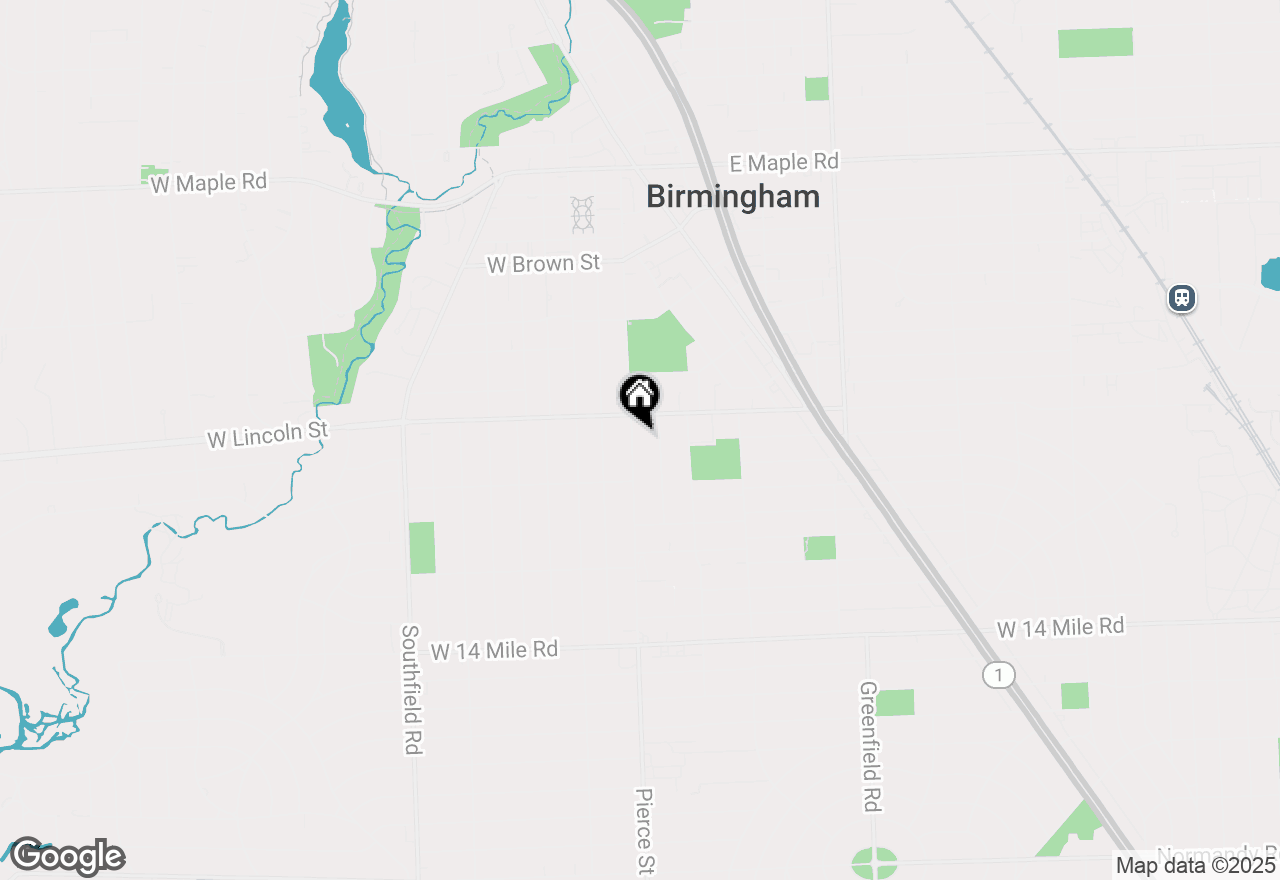 Map of 1209 Pierce Street, Birmingham, MI 48009