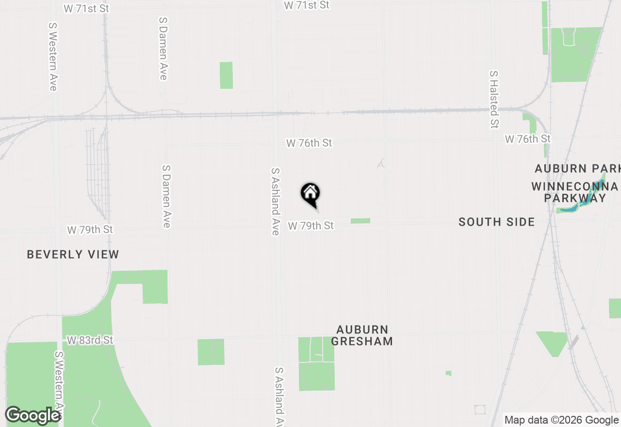 Map of 7834 S Bishop Street, Chicago, IL 60620