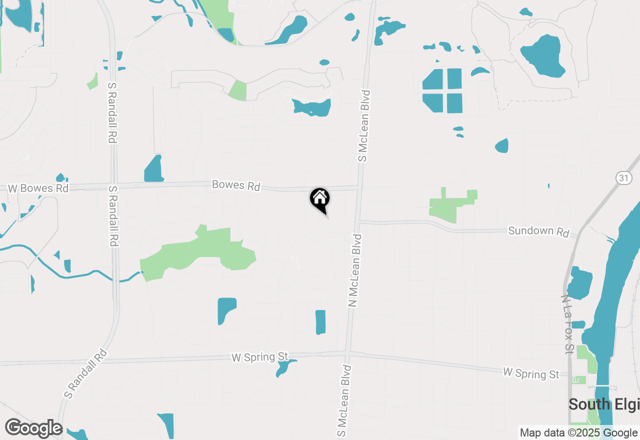 Map of 733 Fieldcrest Drive #A, South Elgin, IL 60177