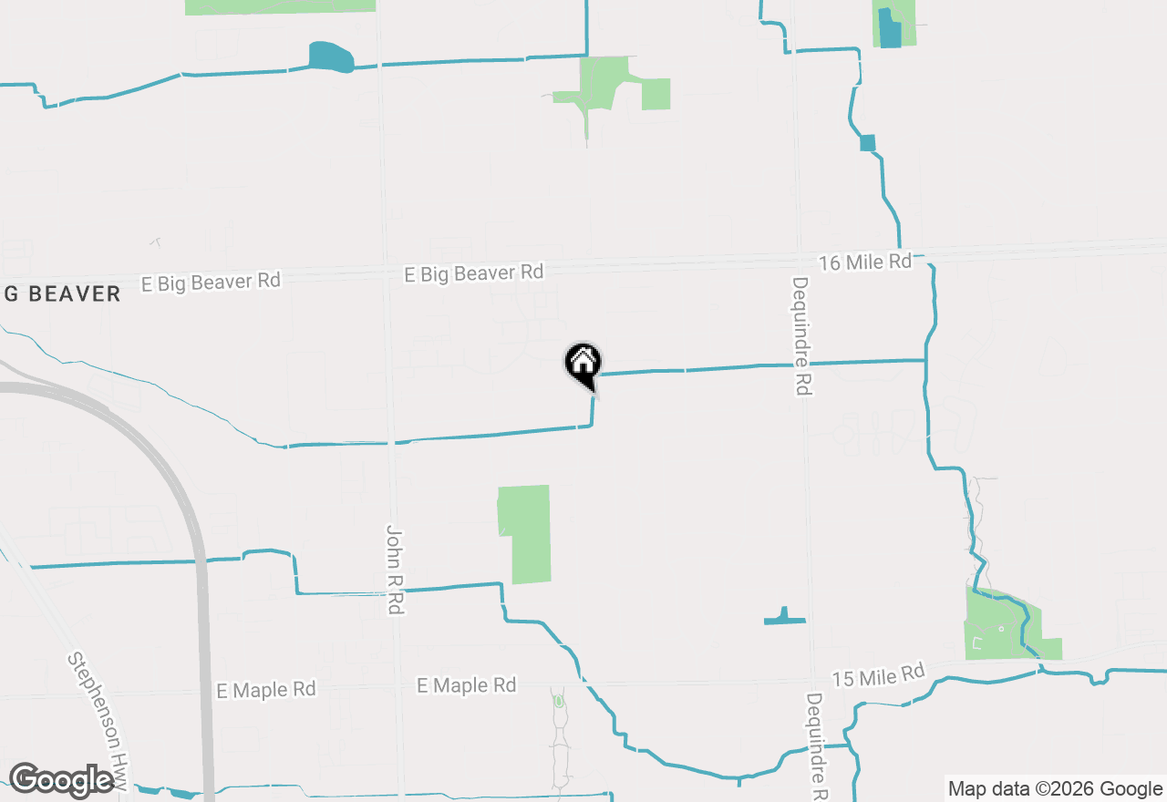 Map of 2458 Milverton Road, Troy, MI 48083