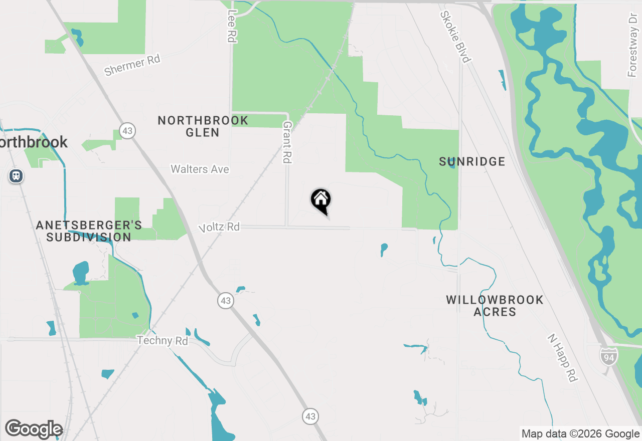 Map of 30 Bridlewood Road, Northbrook, IL 60062