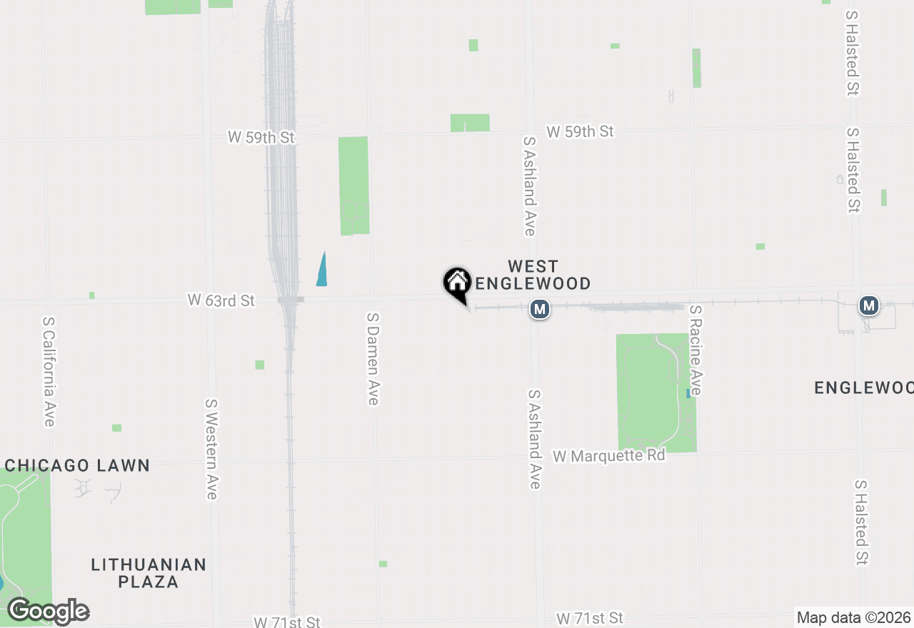 Map of 6323 S Wood Street, Chicago, IL 60636