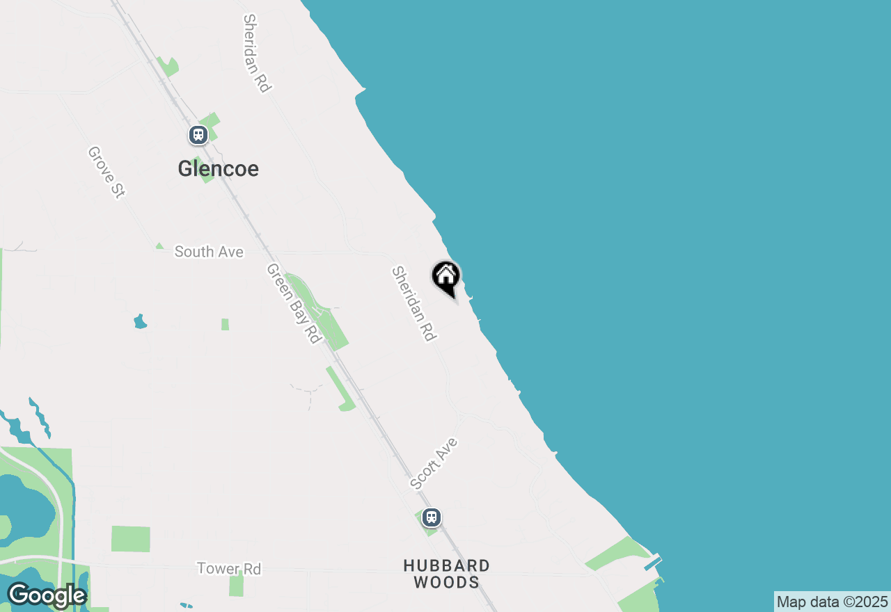 Map of 96 Harbor Street, Glencoe, IL 60022