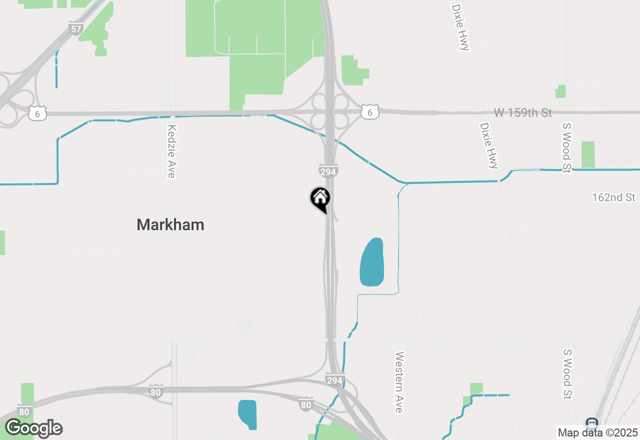 Map of 16253 Oxford Drive, Markham, IL 60428