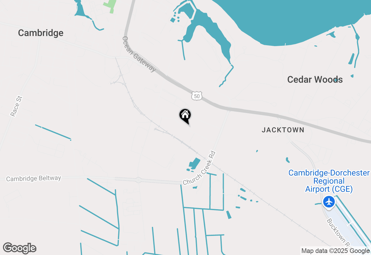 Map of  Chesapeake Drive, Cambridge, MD 21613